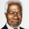 Kofi Annan, colour pencil, 40 x 60cm